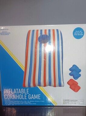 Inflatable Cornhole Game - Red, White & Blue